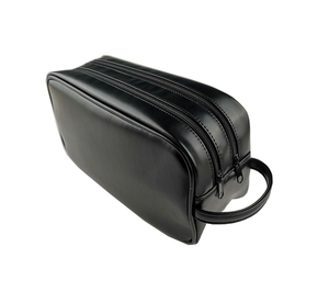 Eco de cuero Color negro lavado bolsa hombres personalizar <span class=keywords><strong>neceser</strong></span> - Product Image 1