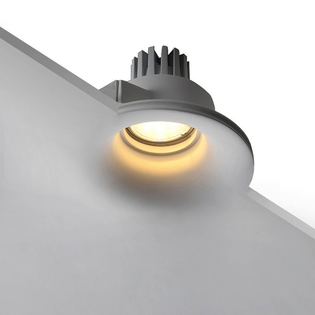 Gypsum protection Downlight Led Lights for Living Room Recessed Hotel Decoration Plaster Trimless Ceiling Lamp Spot Light Prices