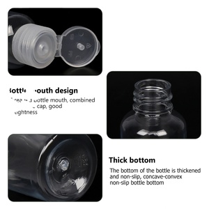 Échantillon GRATUIT – Flacons de voyage transparents et résistants à l'eau avec fermeture éclair, contenants vides de 80 ml, 100 ml, 150 ml, 200 ml, 250 ml, 300 ml - Product Image 6