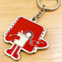 Porte-clés en métal poli personnalisé avec logo, en alliage de zinc, pour cadeaux promotionnels, souvenirs, image de marque - Prix compétitif