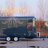 Nouvelle Conception 2026 : Camion de Cuisine Mobile, Chariot à Hot-dogs, Café, Glaces, Remorque de Restauration de Rue