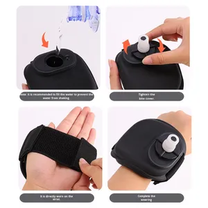 Promotion Sport Outdoor Fitness Cycling Sports Wrist <b>Running</b> Portable Silicone PVC <b>Water</b> Bottle for Arm Use - Product Image 4