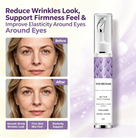 Crème Contour des Yeux Anti-Âge et Anti-Rides Bio Végane OEM au Collagène, Rétinol et Acide Hyaluronique pour Éliminer les Cernes et les Poches