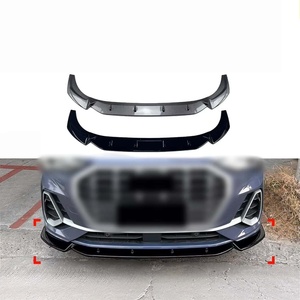 Kit de Modificación de Parachoques Delantero de una Pieza en ABS con Acabado Negro Brillante y Patrón de Carbono para Audi Q3 2019+ - Product Image 4