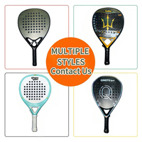 Raquette de padel QINGYU SPORT professionnelle, personnalisée, légère, en carbone diamant, 3K carbone, en stock.