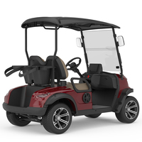 Voiturette de golf électrique OEM personnalisée, nouveau design, fonctionnement silencieux, 2 places, châssis bas, batterie au lithium acide/lithium