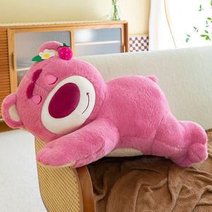 Nuovo simpatico rosa fragola orso cuscino bambola peluche morbido san valentino regalo ornamenti per la casa peluche peluche - Product Image 6