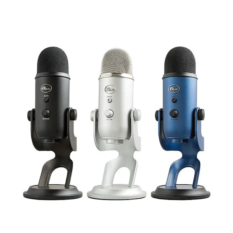 Оригинальный Профессиональный USB-микрофон Logitech Blue Yeti с несколькими узорами для записи и потоковой передачи данных