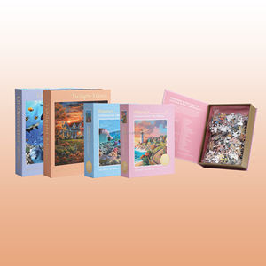 Puzzle 1000 Pezzi e 500 Pezzi per Adulti, Paesaggio Autunnale con Viale nella Foresta Gialla, Mosaico per Adulti e Bambini - Product Image 1