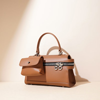 Sac bandoulière de luxe vintage en cuir véritable, design de niche haut de gamme, sac à main élégant pour femmes, vente en gros