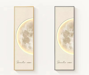 Espejo Decorativo de Pared de Estilo Minimalista Moderno, Pintura Decorativa Lunar de Pared, Espejo Deslizante - Product Image 6