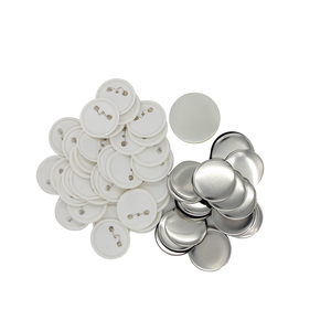 Düğme makinesi için 37mm yuvarlak düğme rozet parçaları Pin geri malzemeleri - Product Image 3