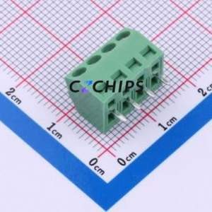 MX127S-3.5-04P-GN01-Cu-Y-A Screw Terminal Block Through hole Component (THT),P=3.5mm Connector 1x4P 3.5mm Green Through Hole - Product Image 2