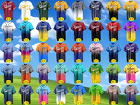 Maillot de baseball personnalisé à rayures fines, maillot de baseball imprimé, nom et numéro d'équipe personnalisés, uniforme de baseball OEM ODM