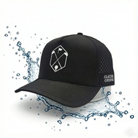 Casquette de baseball sportive personnalisée avec logo couleur découpé au laser, perforations et trous, pour hommes et femmes, vente en gros, casquette de golf 5 panneaux