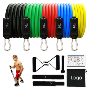 สายออกกำลังกายแบบหกเหลี่ยม GEDENG ขายดี สีสันสดใส น้ำหนัก 100 ปอนด์ 150 ปอนด์ 200 ปอนด์ สำหรับการออกกำลังกายแบบวงยืดหยุ่น - Product Image 1