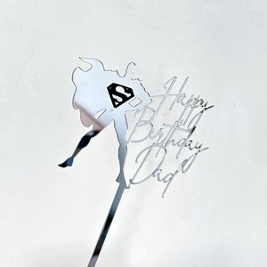 ท็อปเปอร์เค้กอะคริลิค รูปน้ำผึ้งและน้ำตาลหวาน ตกแต่งเค้กวันเกิดคุณพ่อสุดยอด สำหรับวันพ่อ - Product Image 3