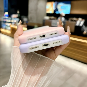 Funda de silicona líquida creativa con diseño de caramelo para iPhone 16 15 14 13 Plus Pro, funda de silicona resistente tipo gelatina para iPhone 17 Pro Max - Product Image 4