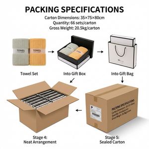 Ensemble de serviettes en nylon élégantes promotionnelles avec logo personnalisé, haute absorption et broderie durable pour les cadeaux d'événements de mariage - Product Image 4