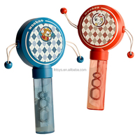 Jouet porte-bonheur personnalisé 3in1 tambour bulle bâton en gros 50ml bulle baguette en forme de tambour hochet bulle jouets sable marteau