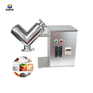 CW laboratorio <span class=keywords><strong>pequeño</strong></span> V cono mezcla de proteínas de alimentos mini máquina mezcladora en seco industrial <span class=keywords><strong>mezclador</strong></span> de polvo en forma de V - Product Image 1