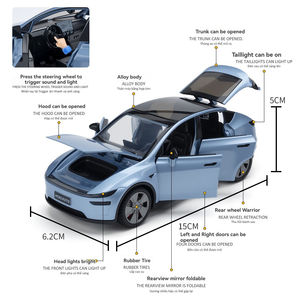 รถโมเดล Tesla Model Y ล้อไดแคสต์ใหม่ ขนาด 1:32 ผลิตจากโลหะผสม พร้อมเสียงและไฟ เปิดประตูได้ ของขวัญสะสม ของเล่นรถยนต์สำหรับเด็กผู้ชาย - Product Image 3