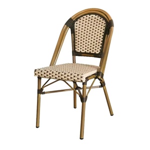 Silla <span class=keywords><strong>de</strong></span> mimbre para exteriores, cómoda y duradera, <span class=keywords><strong>muebles</strong></span> <span class=keywords><strong>de</strong></span> jardín populares para comedor, terrazas, patios hechos <span class=keywords><strong>de</strong></span> teca - Product Image 4