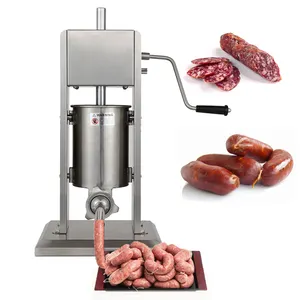 Farm wholesale mini sausage making machine sausage mixer machine filler manual sausage maker meat stuffer fil