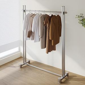 Cintres en acier inoxydable pour magasin de vêtements, présentoirs pour vêtements <span class=keywords><strong>homme</strong></span> et femme, unités d'étagères faciles à assembler - Product Image 3