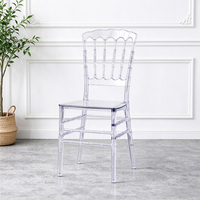 Chaise de mariage en acrylique transparente empilable sur mesure pour la location d'événements et banquets – Vente en gros