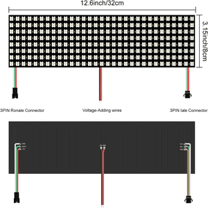 Dc5V WS2812B RGB LED Panneau <span class=keywords><strong>lumineux</strong></span> <span class=keywords><strong>flexible</strong></span> numérique adressable individuellement WS2812 8X8 16X16 8X32 Pixel Matrix Sheet Light - Product Image 6