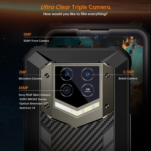 สมาร์ทโฟน <span class=keywords><strong>Oukitel</strong></span> <span class=keywords><strong>WP15</strong></span> รุ่นทนทาน แบตเตอรี่ 15600mAh หน่วยความจำ 8GB+128GB หน้าจอ 6.5 นิ้ว HD+ ชิปประมวลผล Octa Core ระบบปฏิบัติการ Android 11 กล้อง 48MP ชิปเซ็ต MT6833 รองรับ NFC - Product Image 5