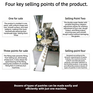 เครื่องทำซาลาเปาอัตโนมัติเต็มรูปแบบ เครื่องทำซาลาเปาเชิงพาณิชย์ พร้อมมอเตอร์ 2.75 กิโลวัตต์ - Product Image 6