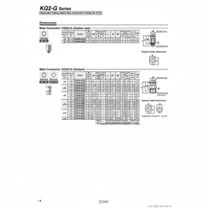นิวเมติก SMC ฟิตติ้งแบบ one-touch KQ2H16-03G ชิ้นส่วนนิวเมติก - Product Image 1