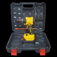 Taladro Eléctrico Inalámbrico con Embrague de Torque Ajustable y Paquete de Baterías para Trabajos de Construcción Pesada y Reparaciones del Hogar