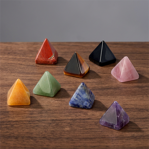 Pirámide de Piedras Preciosas Naturales Multicolores, Cristal de Reiki Pulido para Decoración del Hogar, Meditación y Feng Shui - Product Image 3