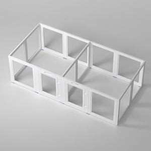 Di alta qualità cane <span class=keywords><strong>Playpen</strong></span> Pet penna gabbia gabbia canile recinzione per cani chiaro portatile pieghevole gabbia acrilica per coniglio piccoli animali - Product Image 1