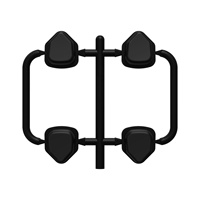 Boutons D-Pad SDP en plastique noir, touches directionnelles pour manette PS5 PS4