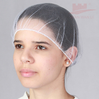 Filet à cheveux jetable en nylon pour l'industrie alimentaire et de la beauté, couvre-chef, filets à cheveux