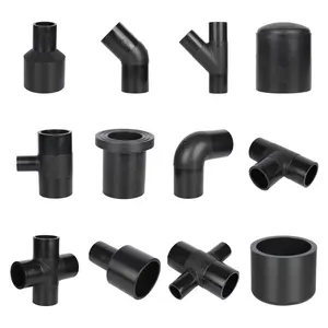 Butt Fusion PN 16 Pipe Butt Fusion Fittings Flange Adaptor PE Stub End HDPE For Water Supply