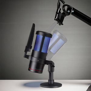 Microphone professionnel de Studio à condensateur de type C pour l'enregistrement de podcasting en streaming <span class=keywords><strong>Youtube</strong></span> matériau métallique antibruit filaire - Product Image 2
