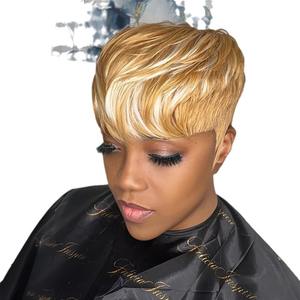 Peluca Corta Rizada de Marca Nacional, Fibra Kanekalon, Sin Pegamento, 10cm, Color 2760 Dm401 18, Origen Henan - Product Image 4