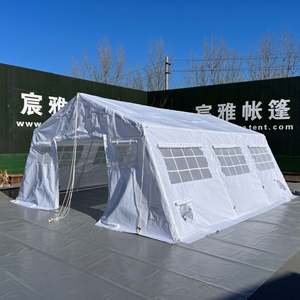 High-quality 10-20 Person Waterproof Outdoor Steel <b>Frame</b> <b>Large</b> Camping PVC Tent with Big Windows Factory Supply - Product Image 2