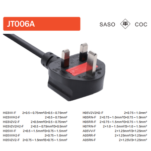Adaptateur de prise britannique avec rallonge et 3 prises, câble de 1,8 m pour étendre l'<span class=keywords><strong>alimentation</strong></span> des ordinateurs et des ordinateurs portables - Product Image 5