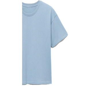 T-shirt à manches courtes à col rond pour femme, style streetwear, respirant, écologique, couleur gris uni, toutes saisons - Product Image 5