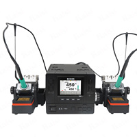 Estación de Soldadura de Precisión SUGON T66, Doble Mango Estándar, Puntas de Soldadura TJ8 TJ6, Reparación de Placas Base de Teléfonos Móviles y PCB
