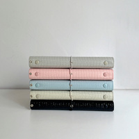 Carnet de Notes Luxe Deluxe A6 Personnalisé Mignon Mini de Poche en Cuir PU pour Filles Femmes