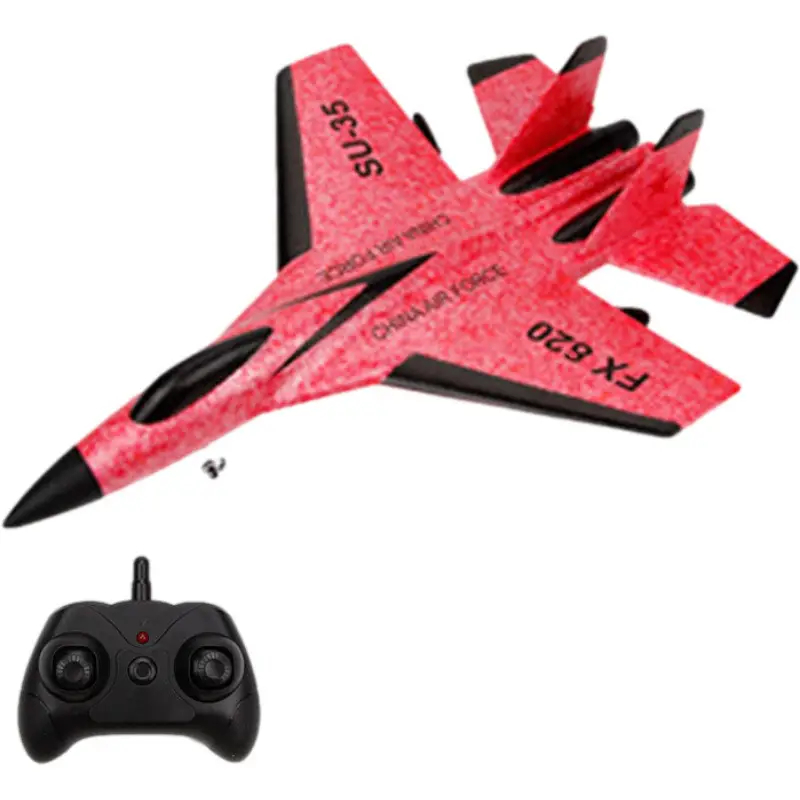 2.4G Epp Foam Glider RC Airplane FX-620 SU-35 Take Off In Two Modes with LED light RC Jet Plane Outdoor Flying Toys