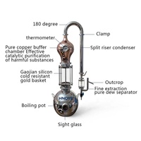 Alambic en cuivre de 15 L pour whisky, brandy, vin de fruits, huiles essentielles, brassage maison