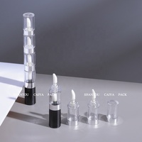 Tubes à gloss à lèvres vides, mini, ronds, multi-couches, sectionnels, uniques, 1 ml, rose, or rose, noir, PETG, tubes à rouge à lèvres, tubes à teinte à lèvres